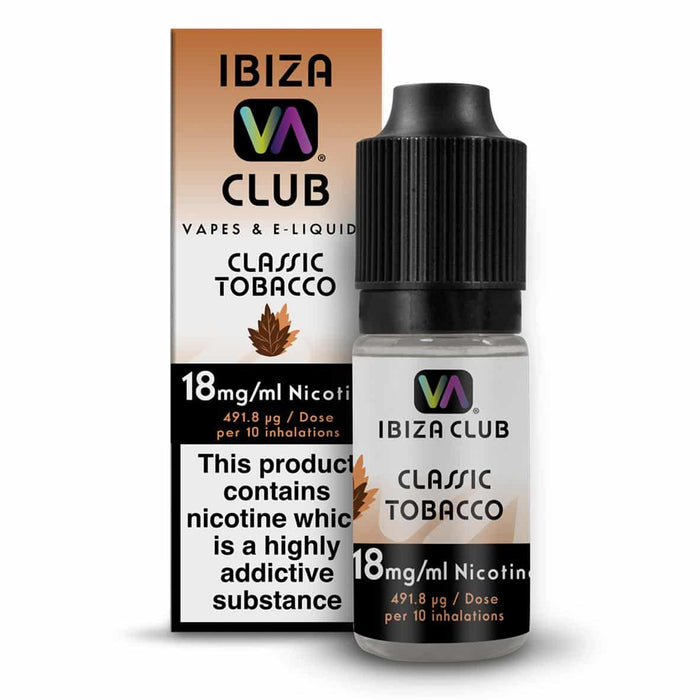 Ibiza Vape Club - Classic Tobacco E-liquid