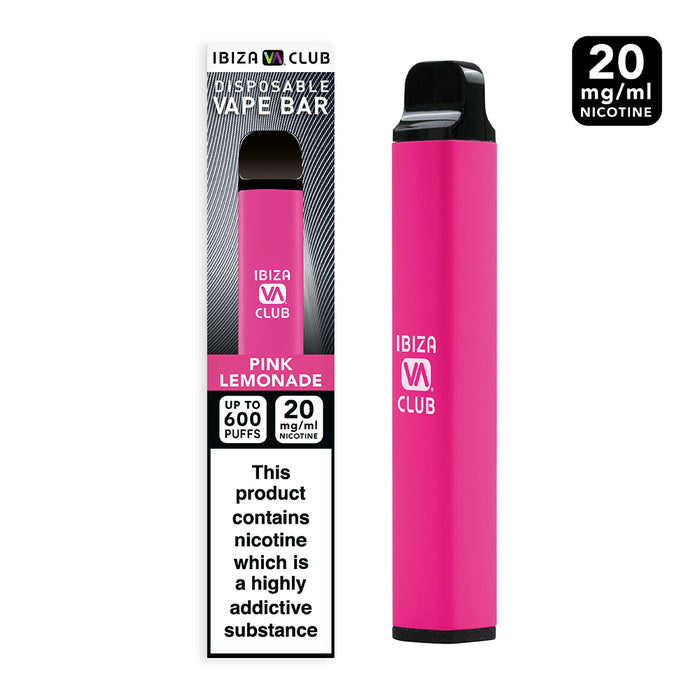 Ibiza Vape Club - Pink Lemonade - Disposable Vape Bar
