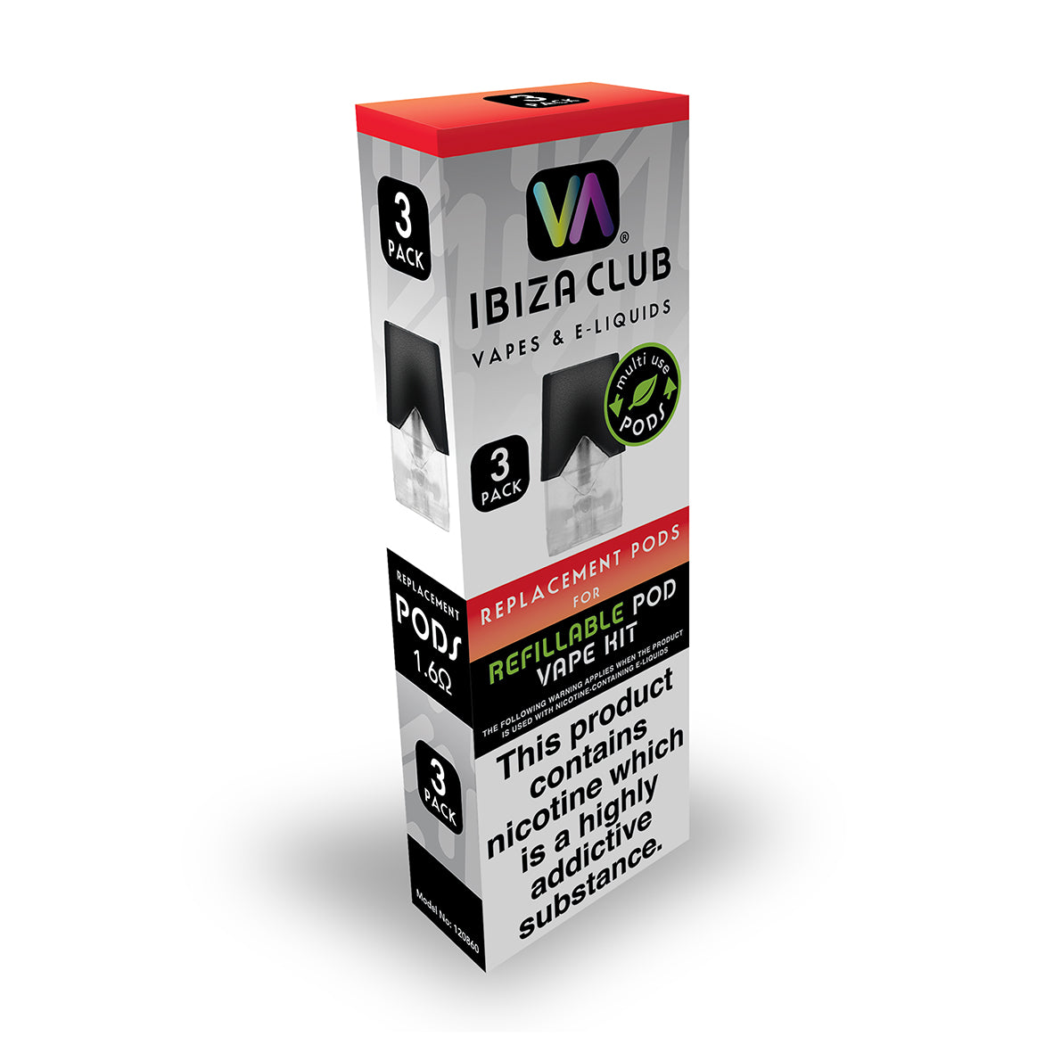 Refillable Vape Pods | Pack of 3 | Ibiza Vape Club IbizaVapeClub.com Refillable Vape Pods | Pack of 3 | Ibiza Vape Club IbizaVapeClub.com